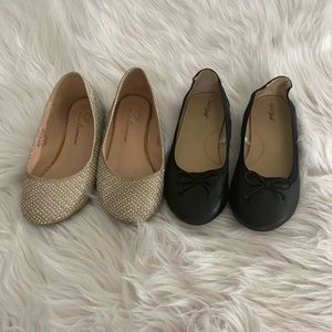 Two pairs of girls dress shoes